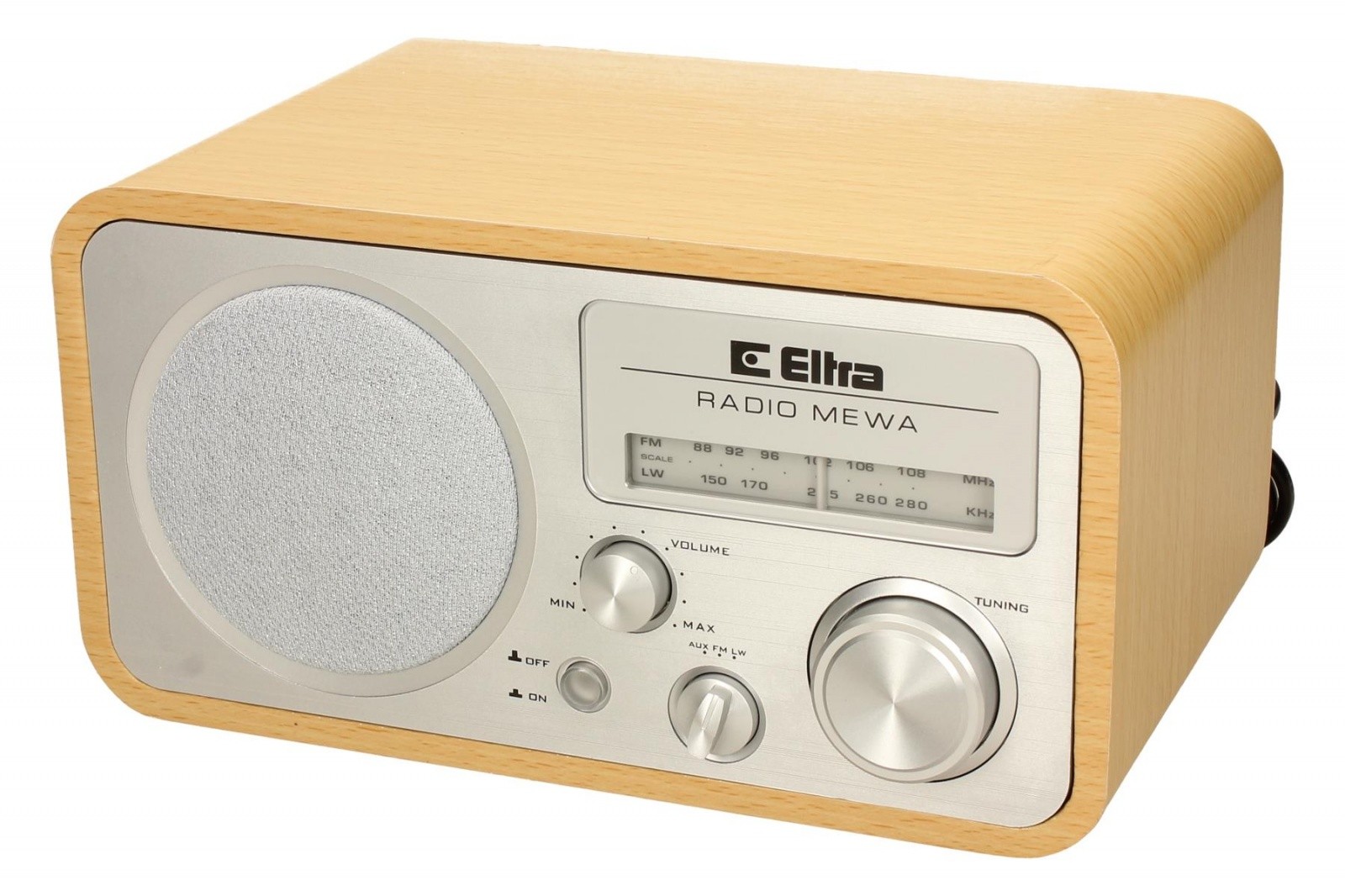 Radio MEWA, svetlo lesno zrno 3