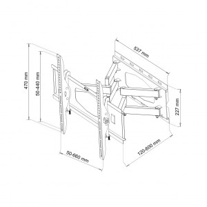 Stojalo za LCD/LED TV AR-65 (32-80'') do 60kg 2