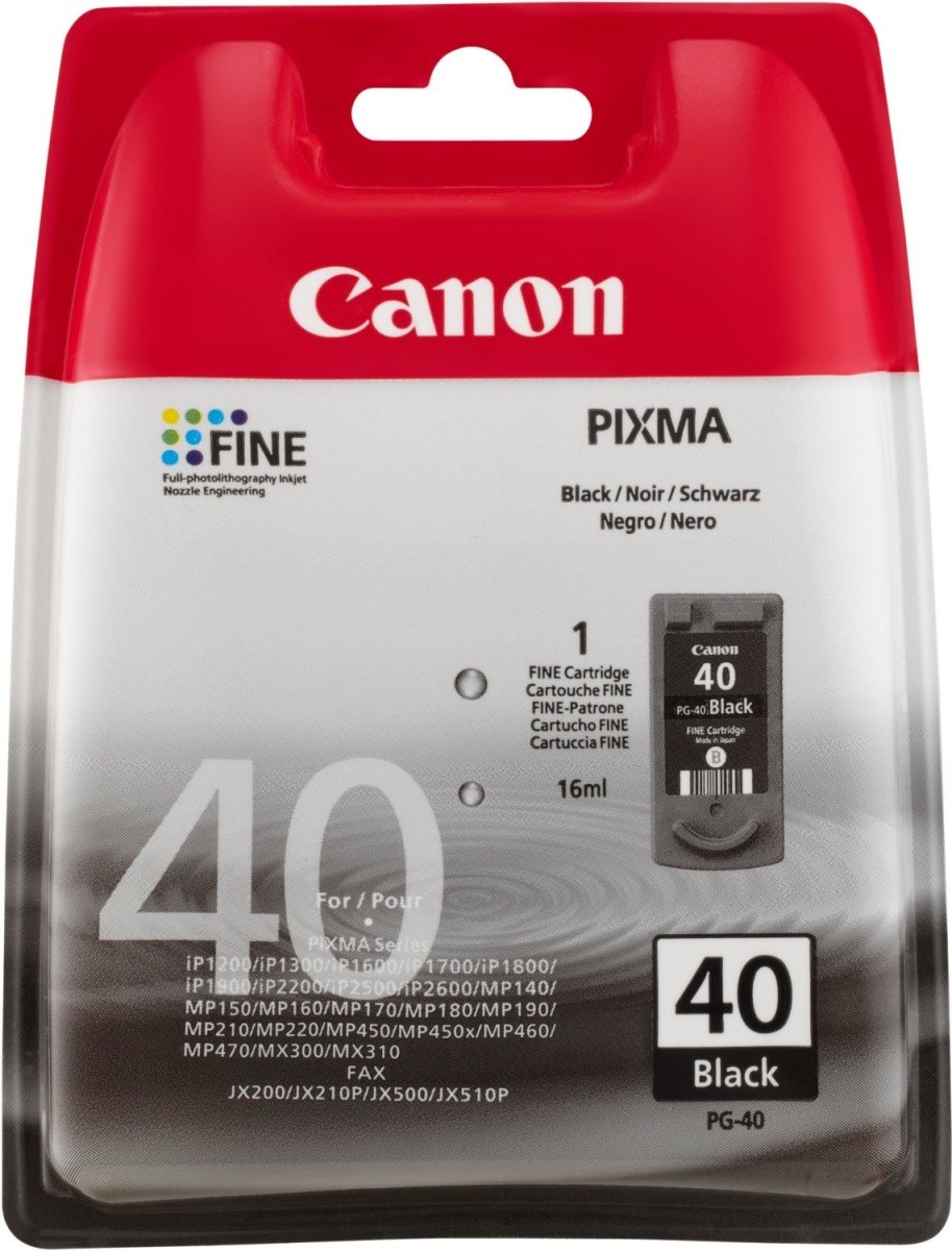 Črn črnilni vložek PG-40