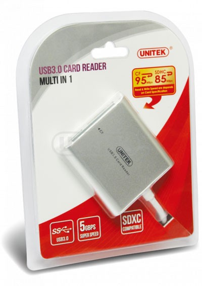 Unitek Y-9313 čitalnik kartic All-in-One, USB 3.0 2