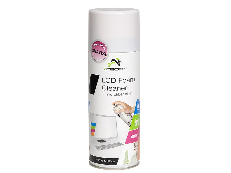 Pena za čiščenje LCD zaslonov 400ml + krpica iz mikrovlaken 2