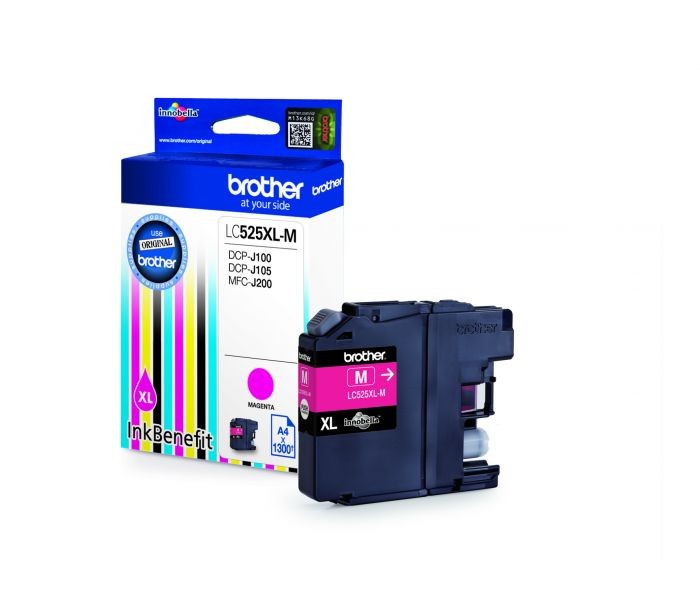 Tiskalniška kartuša Brother LC525XLM, Magenta, 1300 strani