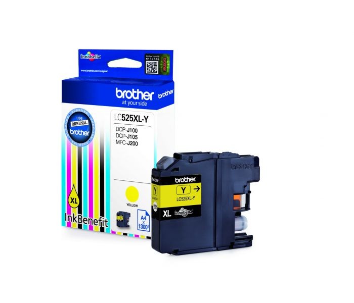 Tiskalniška kartuša Brother LC525XLY, Yellow, 1300 strani