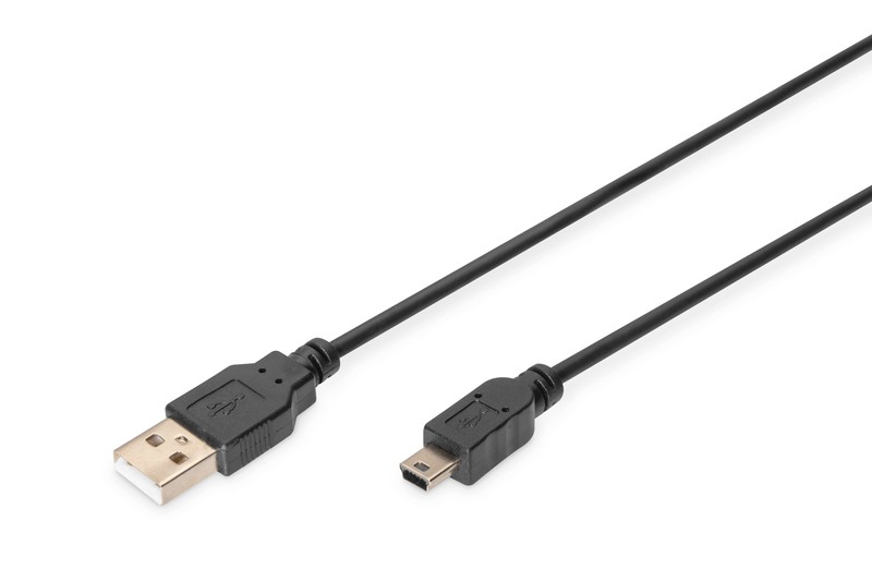 USB 2.0 HighSpeed kabel A/miniUSB B M/M, 1m