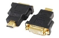 Adapter HDMI na DVI M/F, črn
