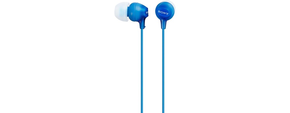 Handsfree slušalke z mikrofonom MDR-EX15AP, Modre 2