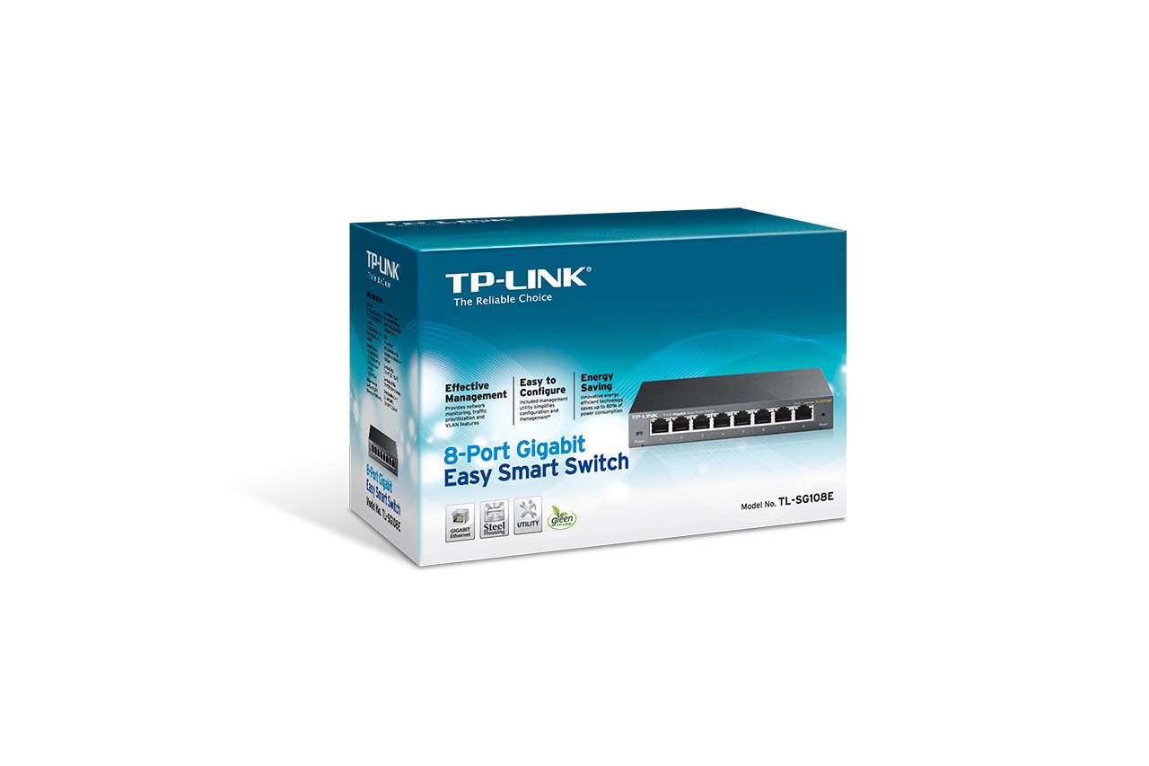 TP-LINK TL-SG108E 8-portni Gigabitni Easy Smart preklopnik 6