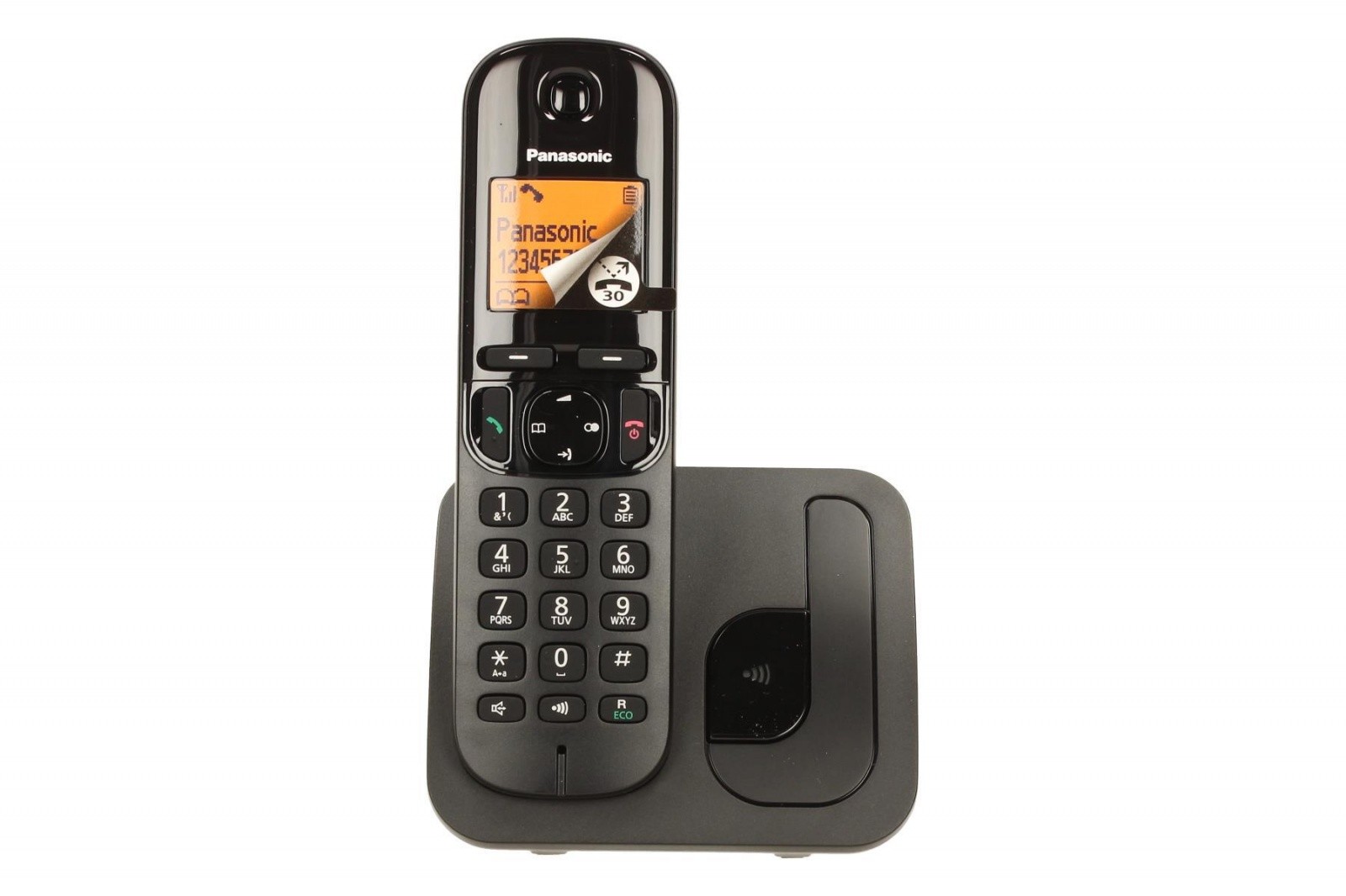 Brezžični telefon KX-TGC210 DECT, črn 2