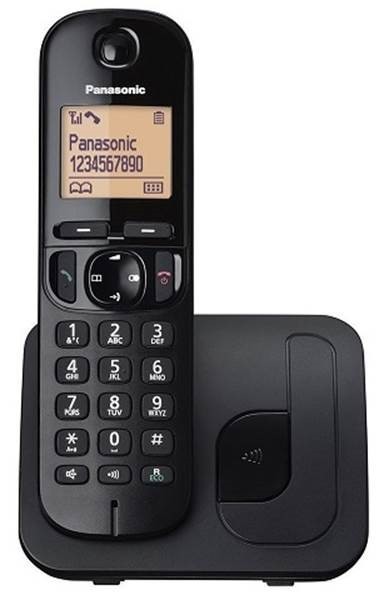 Brezžični telefon KX-TGC210 DECT, črn