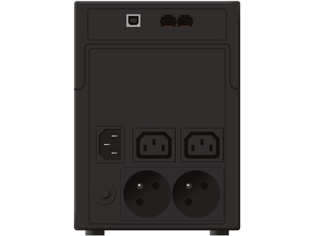 PowerWalker Line-Interactive UPS 1200VA, 2x 230V PL, 2x IEC, RJ11/RJ45, USB 4