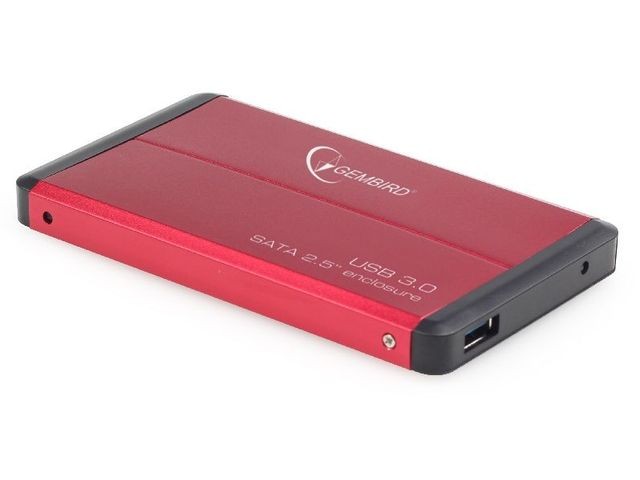 Zunanji ovitek za HDD 2.5'' SATA USB 3.0, rdeč