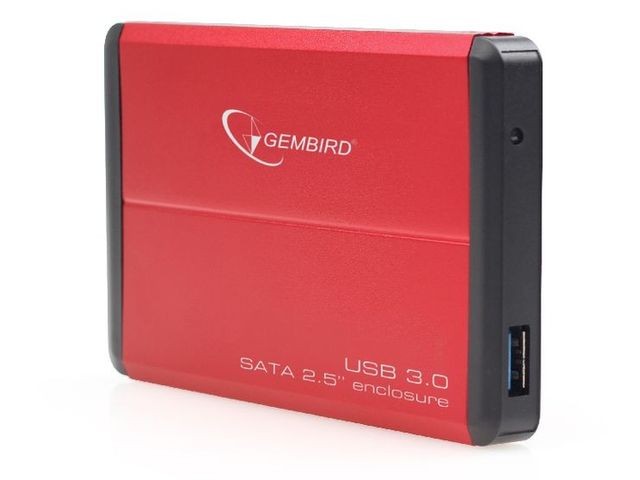 Zunanji ovitek za HDD 2.5'' SATA USB 3.0, rdeč 2