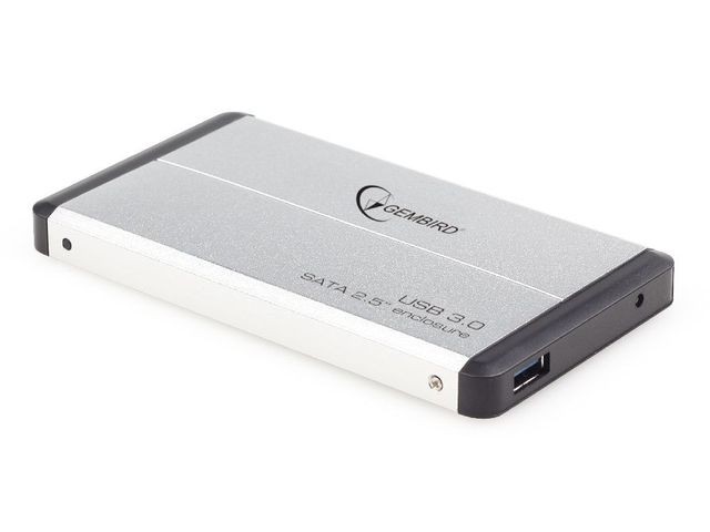 Zunanji ovitek za HDD 2.5'' SATA USB 3.0, srebrn