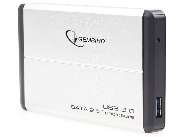 Zunanji ovitek za HDD 2.5'' SATA USB 3.0, srebrn 2