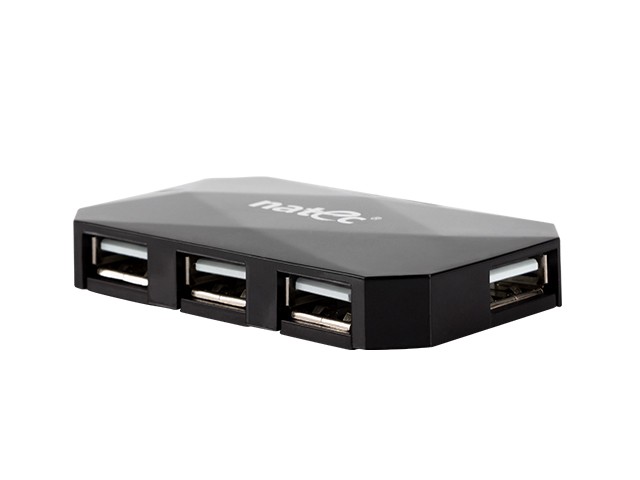 USB 2.0 hub s 4 vhodi, črn (Locust) 2
