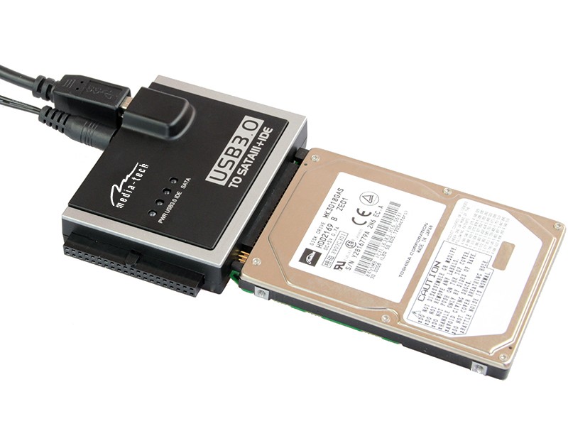 Pretvornik SATA/IDE v USB, komplet MT5100 3