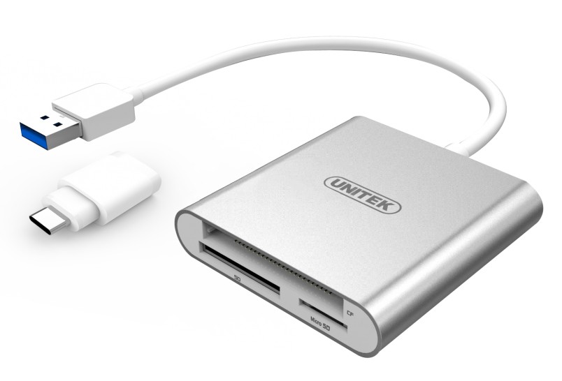 Bralnik pomnilniških kart USB 3.0 + USB-C, Y-9313D