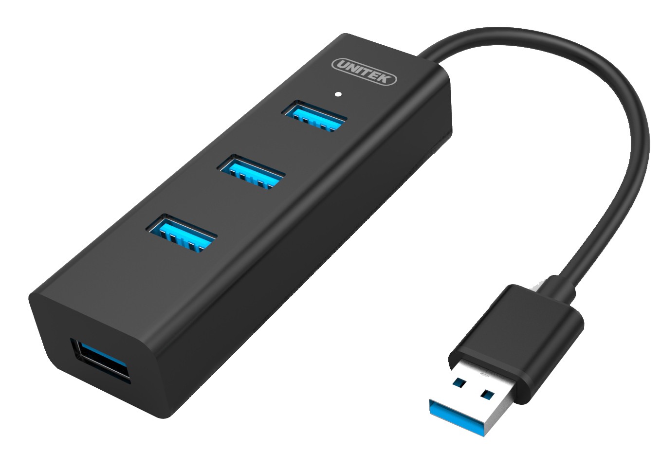4-portni USB 3.0 Hub, črn