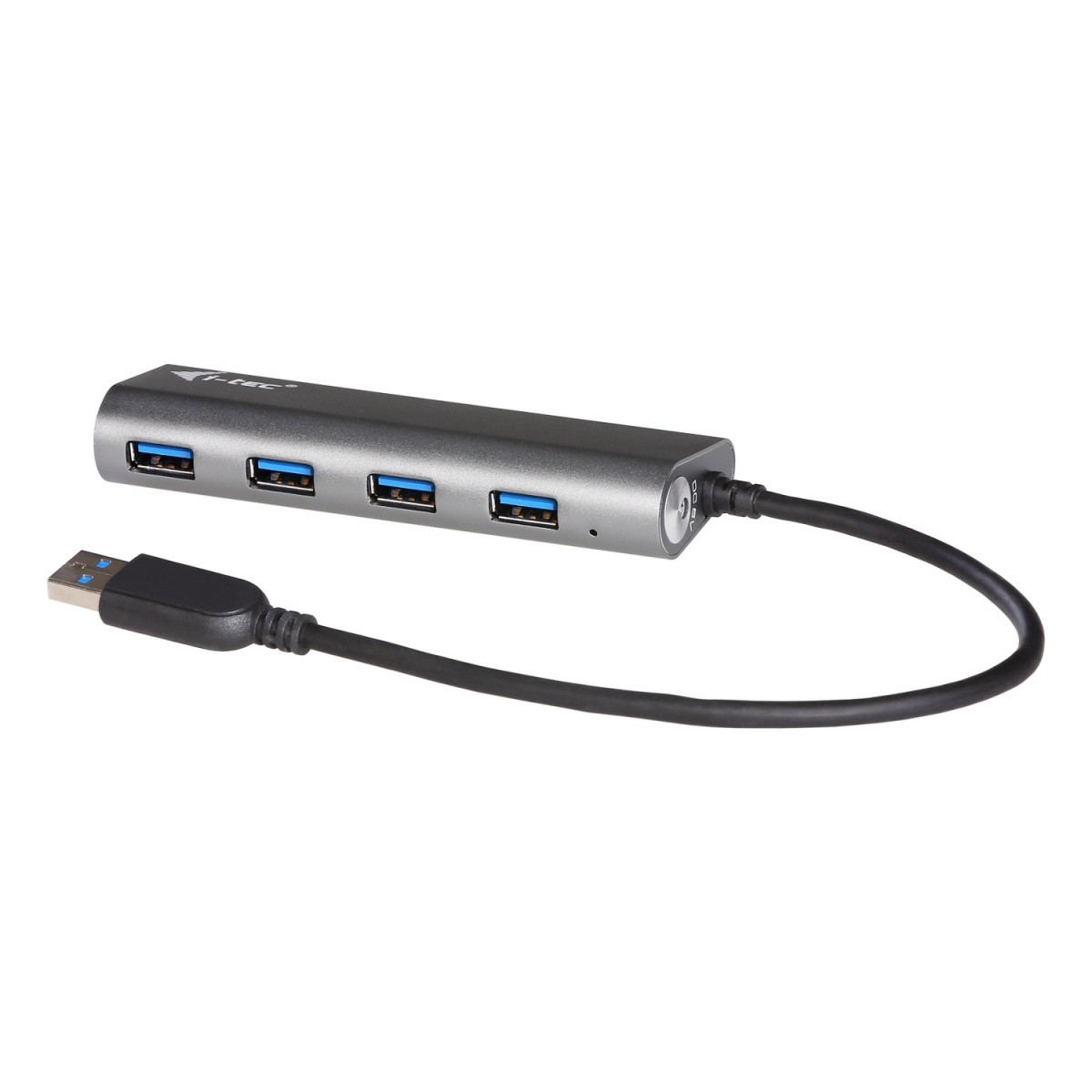 USB 3.0 kovinski razdelilec (HUB) s 4 porti in napajalnikom