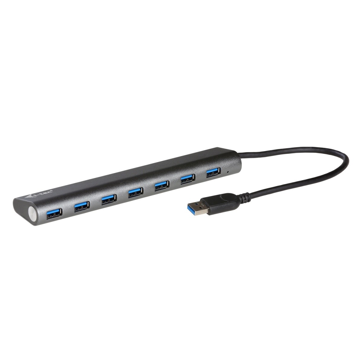 USB 3.0 kovinski razdelilec (HUB) s 7 porti in napajalnikom 2