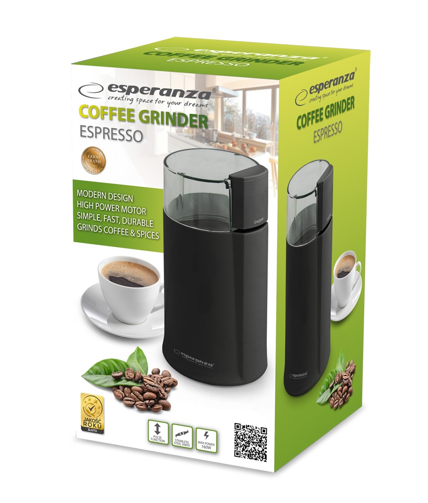 Mlinček za kavo Espresso, črn 2