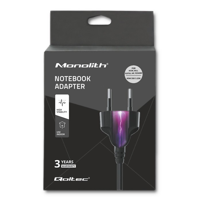 Napajalnik za prenosnik, 65W, 20V, 3.25A, 5.5*2.5 6