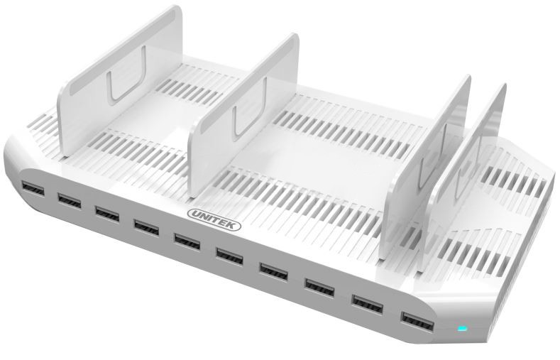Polnilna postaja 10xUSB 2,4A, 96W