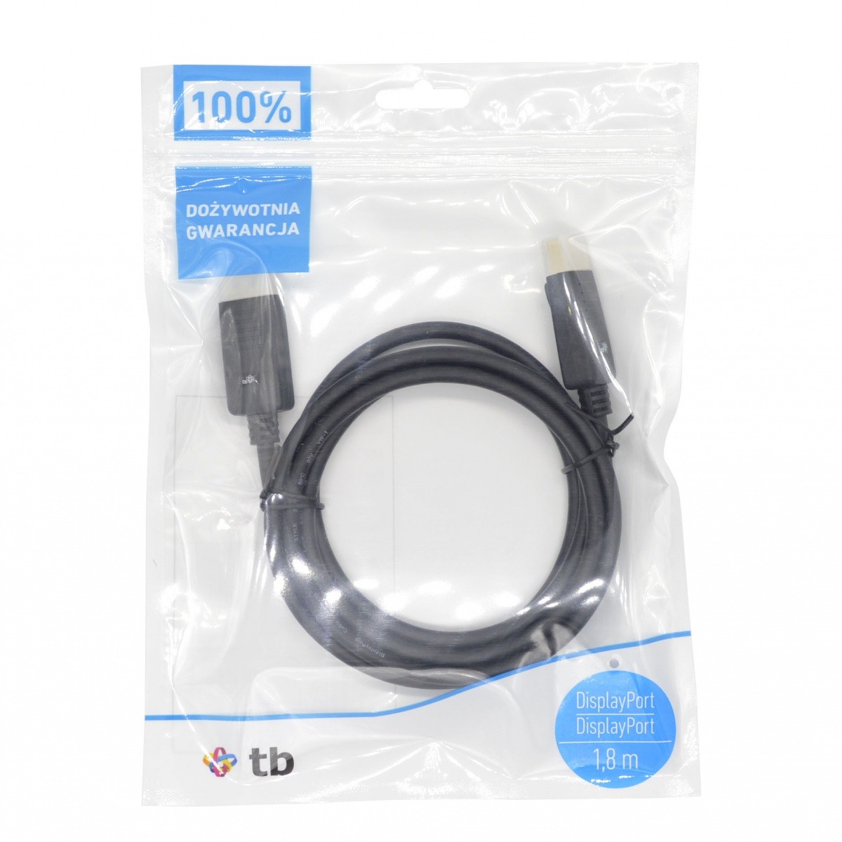 Kabel DisplayPort M/M, 1,8 m, črn 3