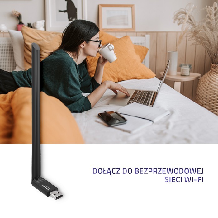 USB Wi-Fi adapter z anteno 5