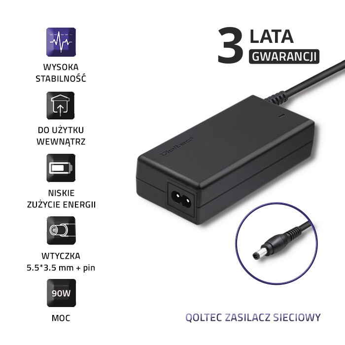 Napajalnik za Samsung 90W (19V, 4.74A, 5.5*3.5+pin) 3