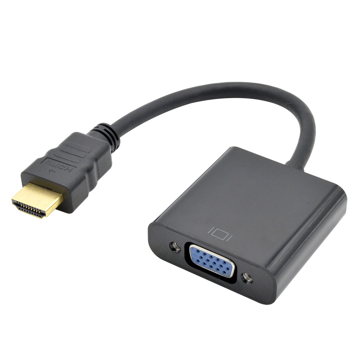 Adapter HDMI (M) na VGA (F) 15 cm
