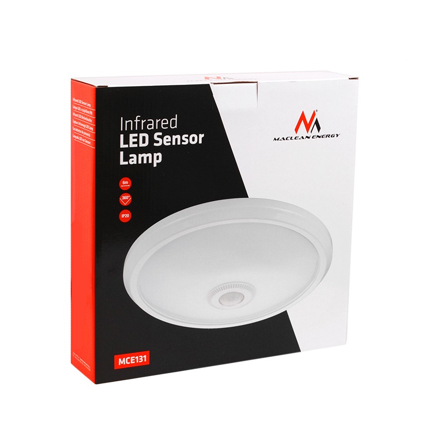 Stropna LED svetilka 12W s PIR senzorjem gibanja, do 6m 3