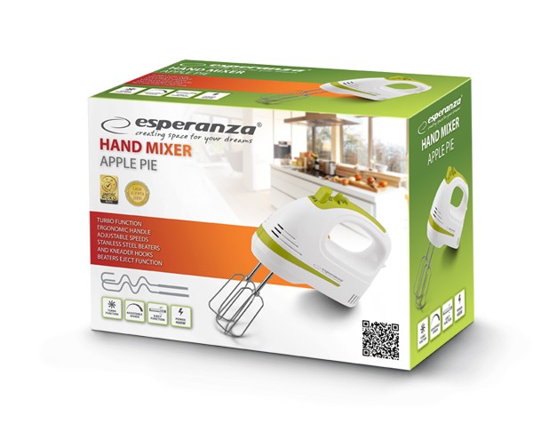 Ročni mešalnik Apple Pie EKM011, 400W 2