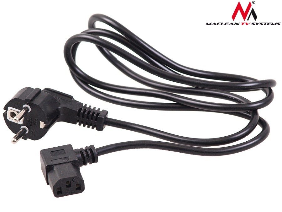 Kotni napajalni kabel 3-polni, 5m, EU vtič MCTV-804 2