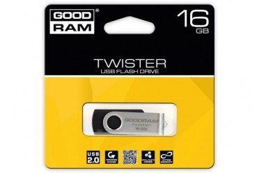 USB ključek TWISTER 16GB, črn (USB 2.0)