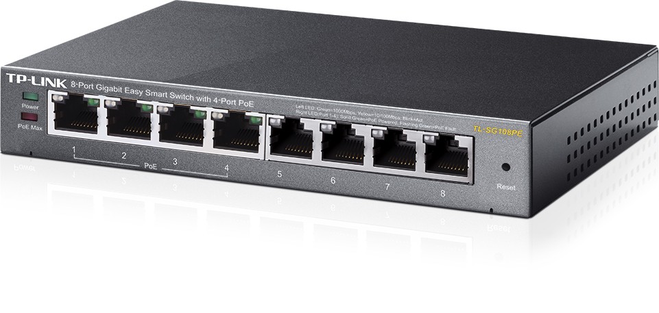 TP-LINK TL-SG108PE Stikalo Smart 8xGE (4xPoE) 2
