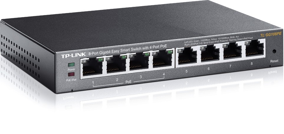 TP-LINK TL-SG108PE Stikalo Smart 8xGE (4xPoE) 3