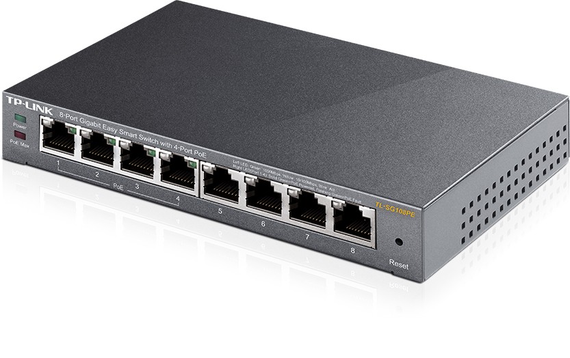 TP-LINK TL-SG108PE Stikalo Smart 8xGE (4xPoE) 4