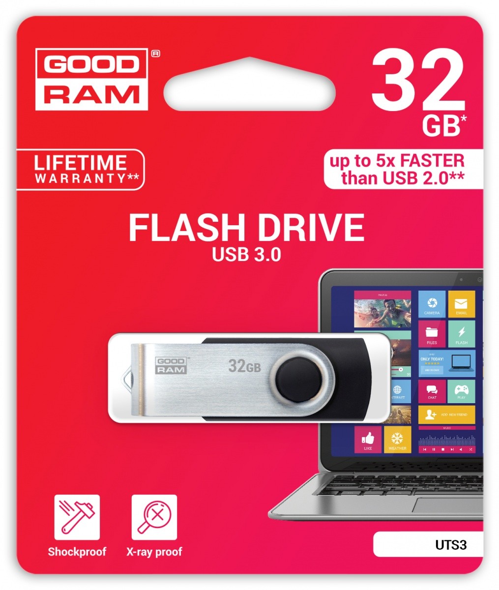 USB ključek TWISTER 32GB USB 3.0, črn