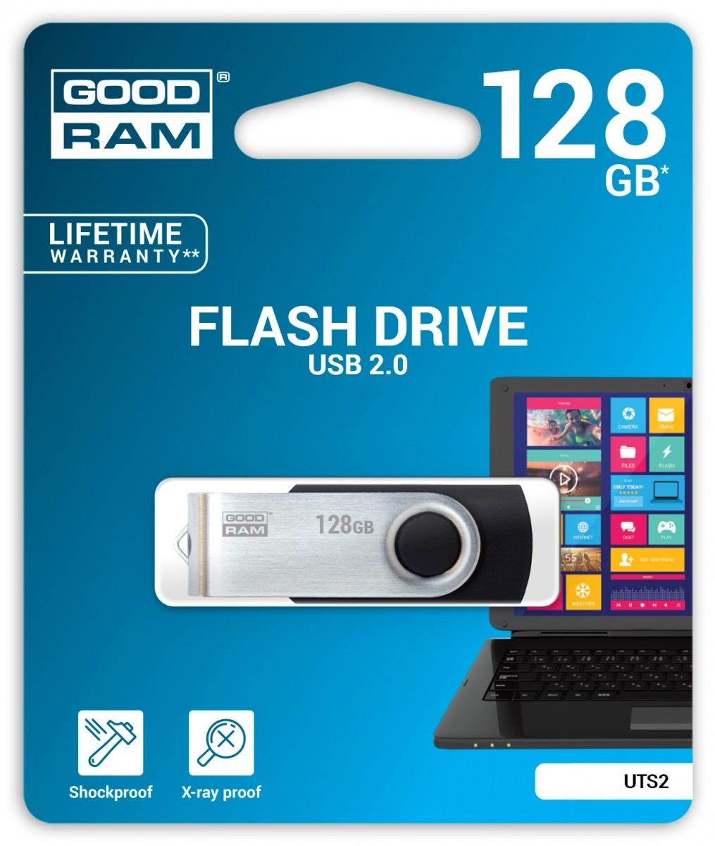 USB ključek TWISTER 128GB, črn