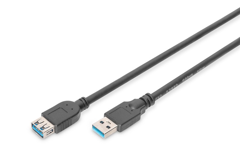 USB 3.1 Gen.1 A/A podaljšek, 3m, črn
