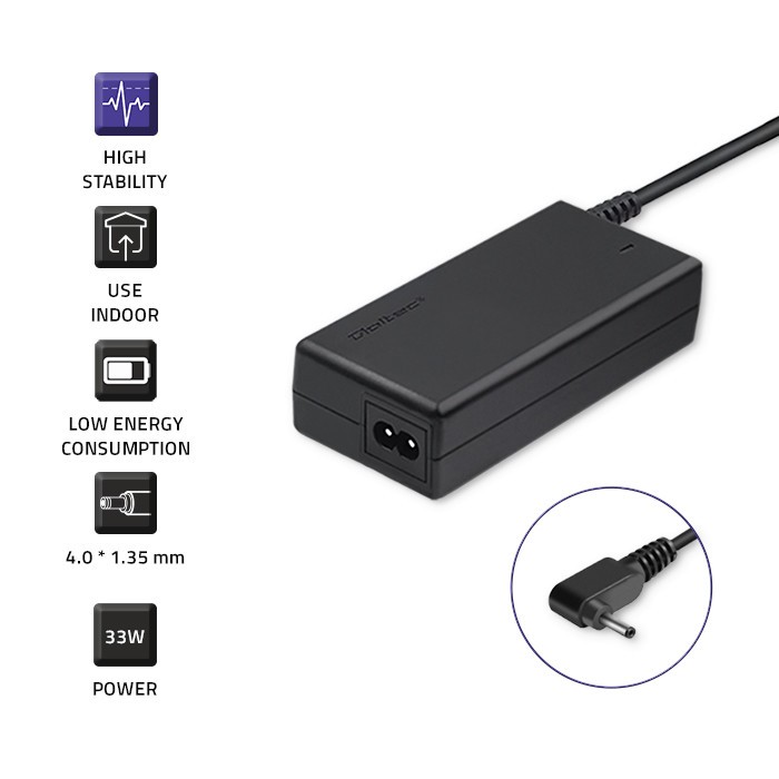 Napajalnik za Asus 33W, 19V, 1.75A, 4.0*1.35, s kablom 3