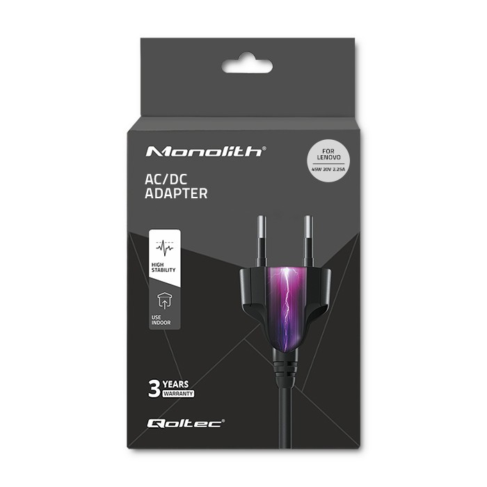 Napajalnik za Lenovo 45W, 20V, 2.25A, 4.0*1.7, s kablom 8