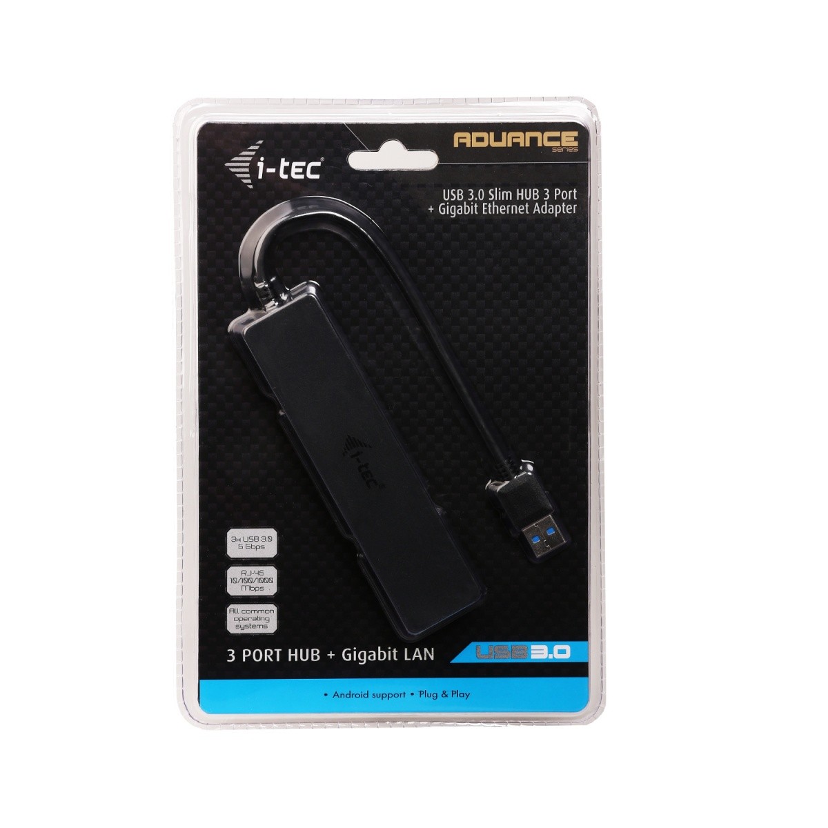 USB 3.0 Slim HUB s 3 priključka + Gigabit Ethernet 6