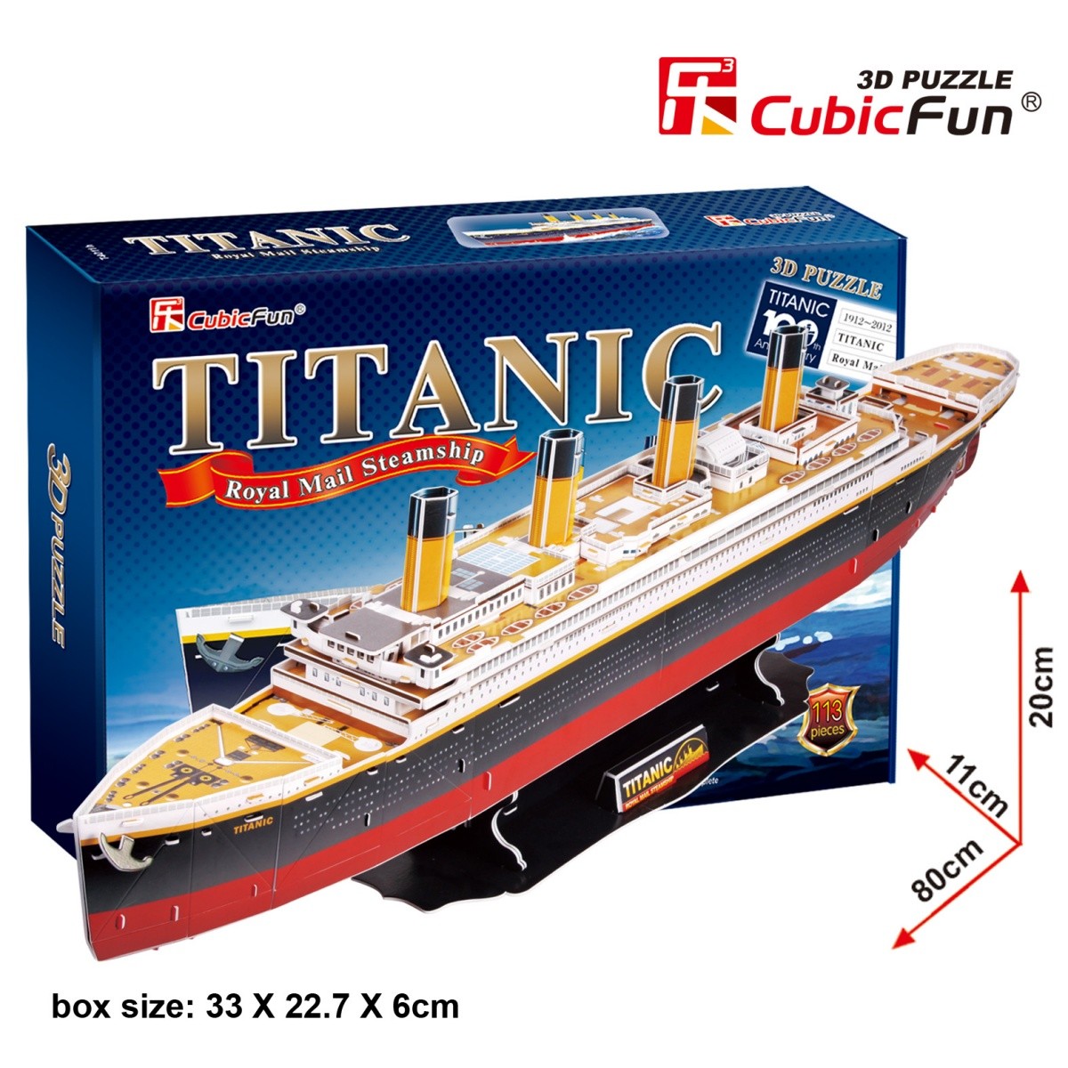 3D Puzzle Titanic - Velik 3
