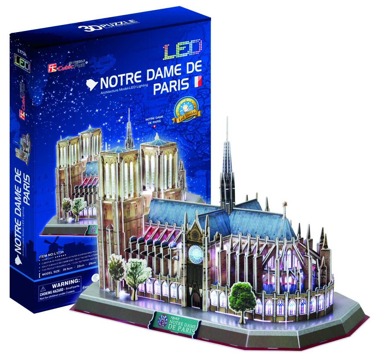 3D Puzzle, Notre Dame (z lučko)