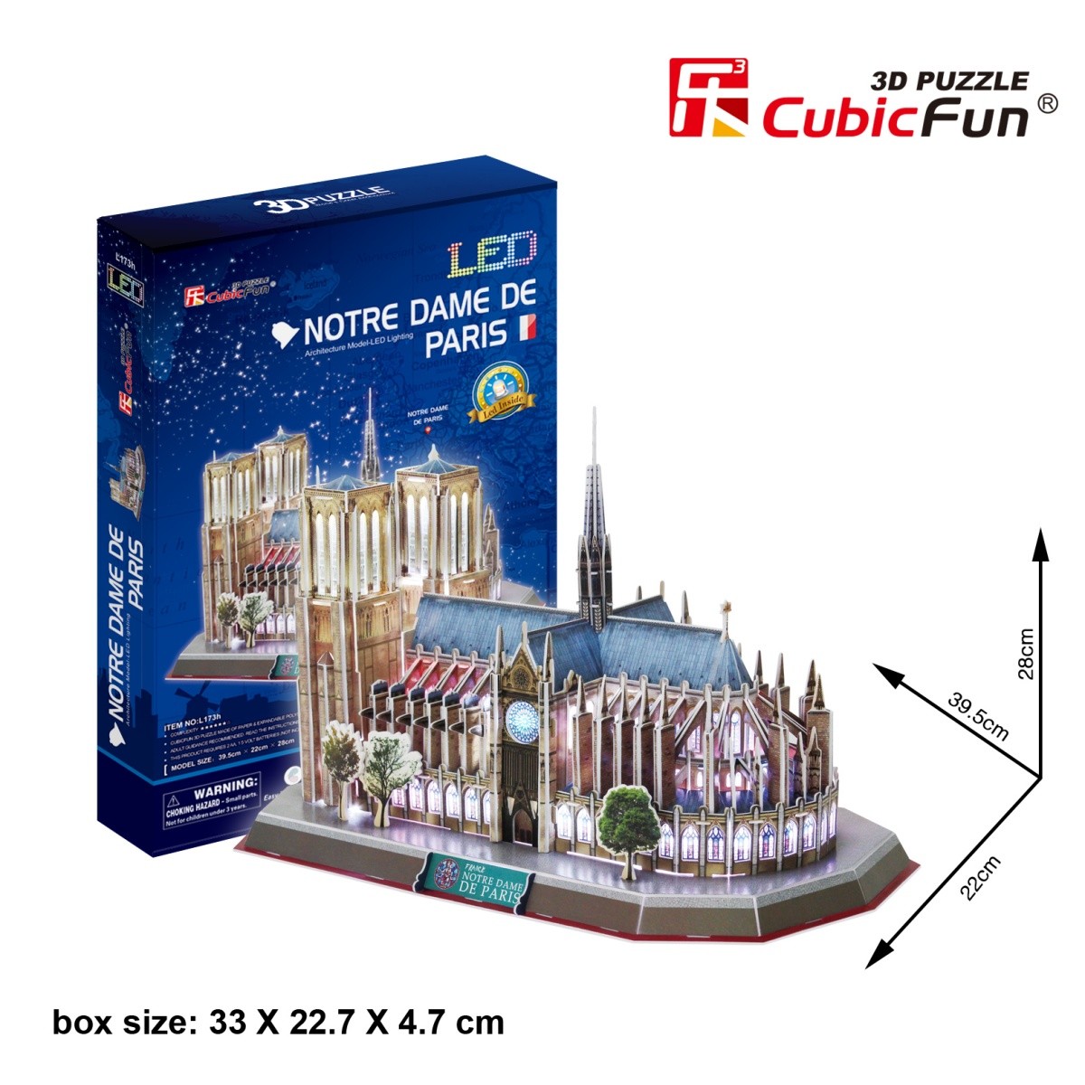 3D Puzzle, Notre Dame (z lučko) 2