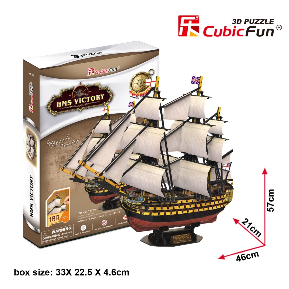 3D sestavljanka - jadrnica HMS Victory 2