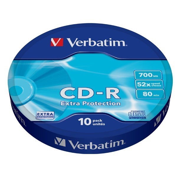CD-R medijska plošča, 700MB, 52x, 10 kosov