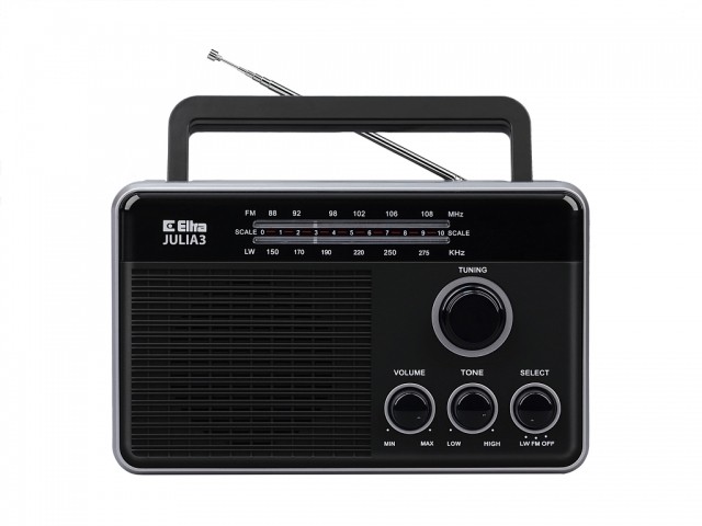 Retro radio Julia 3, črn